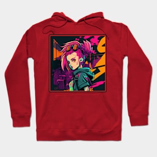 Cyberpunk X Synthwave : Anime Style Hoodie